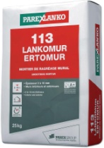 MORTIER RAGREAGE ERTOMUR 113 GRIS LANKO 25KG PAL 48