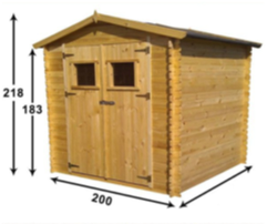 ABRIS DE JARDIN 3960*3120 MURS DE 28MM