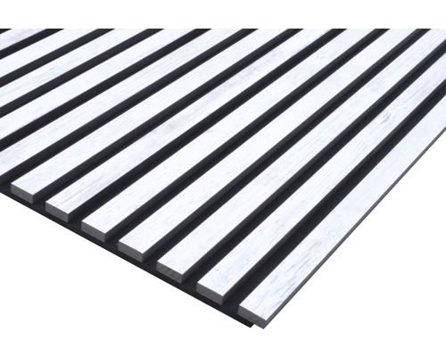PANNEAUX ACOUSTIQUES 22*600*2400 BLANC ASH PRIX LAME (1.44M²)