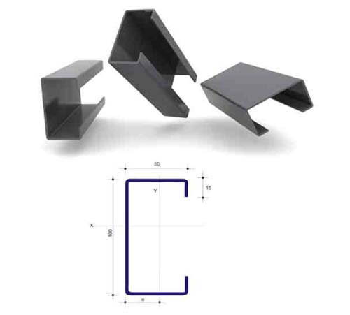 PROFIL C 100*50 2,50MM 9,00M