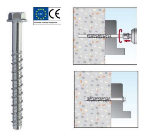VIS TH BETON 8*100 PRX UNITAIRE (BTE30)