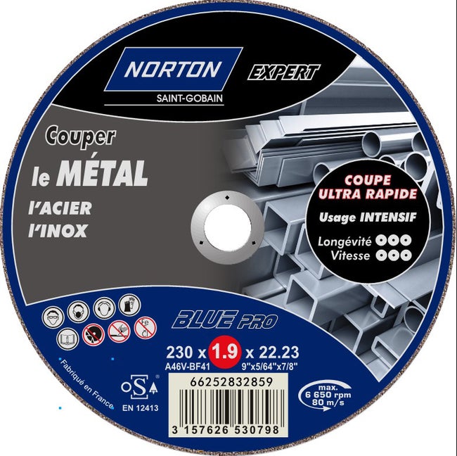 DISQUE METAL A TRONCONNER 230 EP 3MM