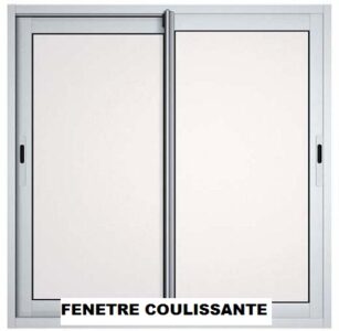 FENETRE COULISSANTE NOIR 1000*970
