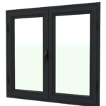 FENETRE ALU VITRE NOIR 1000*970 OUV FR