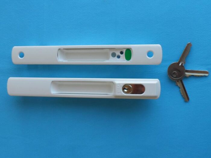 SERRURE A CLEF BAIE VITRE ALUMINIUM