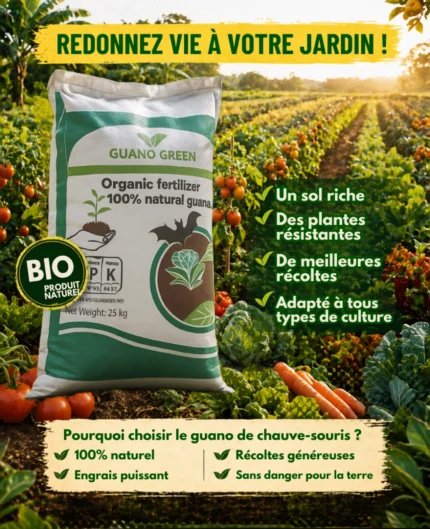 ENGRAIS GUANO GREEN 25KG POUDRE
