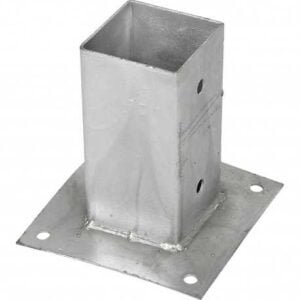 PIED DE POTEAU BOIS SUR PLATINE 91*150