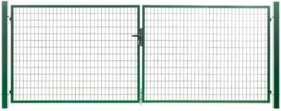 PORTILLON JARDIN CARRE 2BATTANTS VERT 3M*1.50M