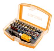 JEU DE 32 EMBOUTS DE TOURNEVIS TOLSEN  (INDUSTRIEL)