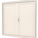 VOLET ALU BATTANTS PLEIN BLANC 1200*1180