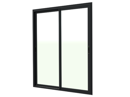 PORTE ALU COULISSANTE NOIR 2400*2190