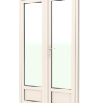 PORTE ALU VITRE BLANC 1200*2145 OUV FR