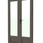 PORTE ALU VITRE NOIR 900*2145 OUV FR
