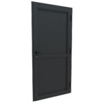 PORTE ALU PLEIN NOIR 1200*2175