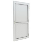 PORTE ALU PLEIN BLANC 1200*2175