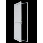 PORTE ALU PLEIN BLANC 900*2175 OUV EXT DROIT