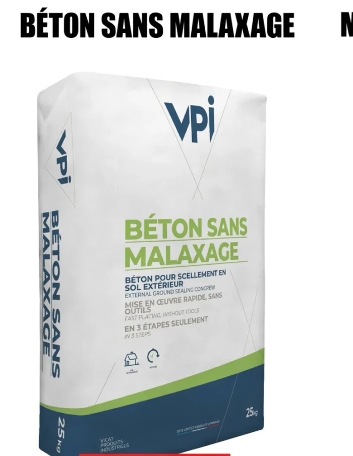 BETON SANS MALAXAGE VPI 25KG