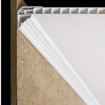 CORNICHE ANGLE PVC BLANC L:3.00M EP:8MM