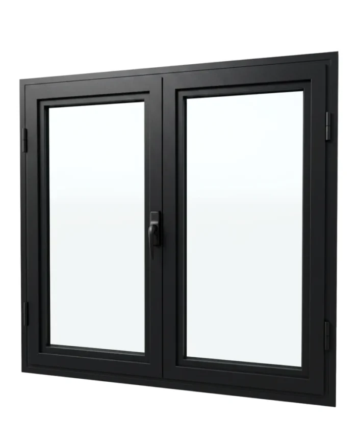 FENETRE ALU VITRE NOIR 1190*1140 OUV FR