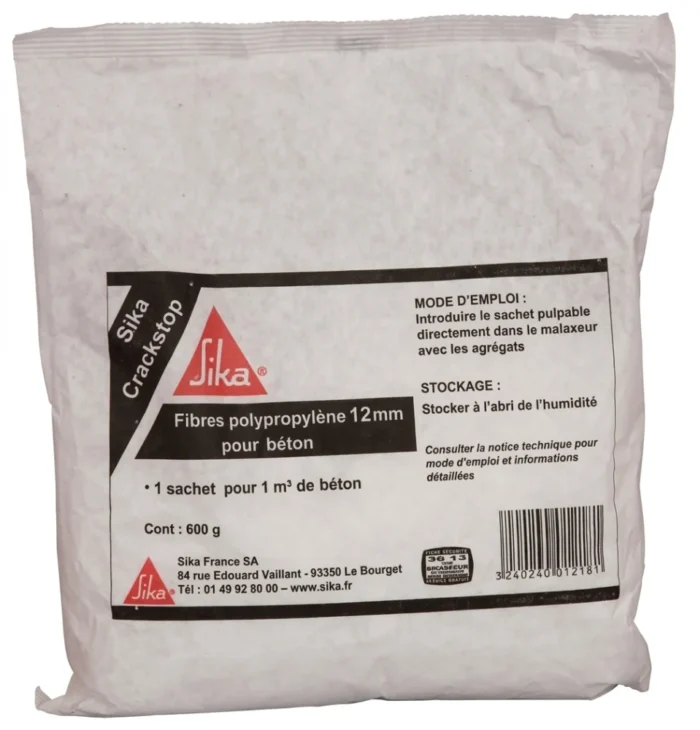 FIBRE A BETON SIKAFIBRE ANTI FISS 600G