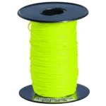 FIL NYLON ROND JAUNE FLUO BOBINE 1.2MM*100M