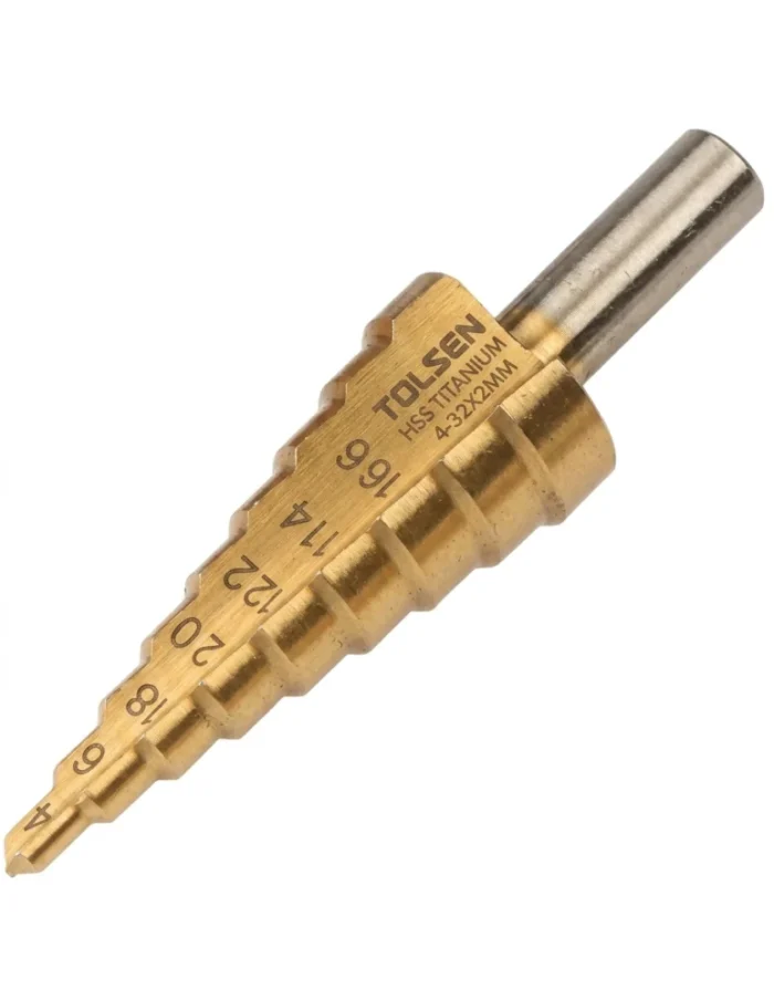 FORET/MECHE ETAGEE TITANIUM HSS 4-32X2MM TOLSEN