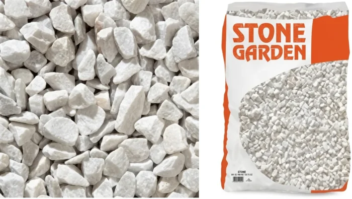 GALET DECORATIF STONE GARDEN BLANC 7/15MM - 20KG