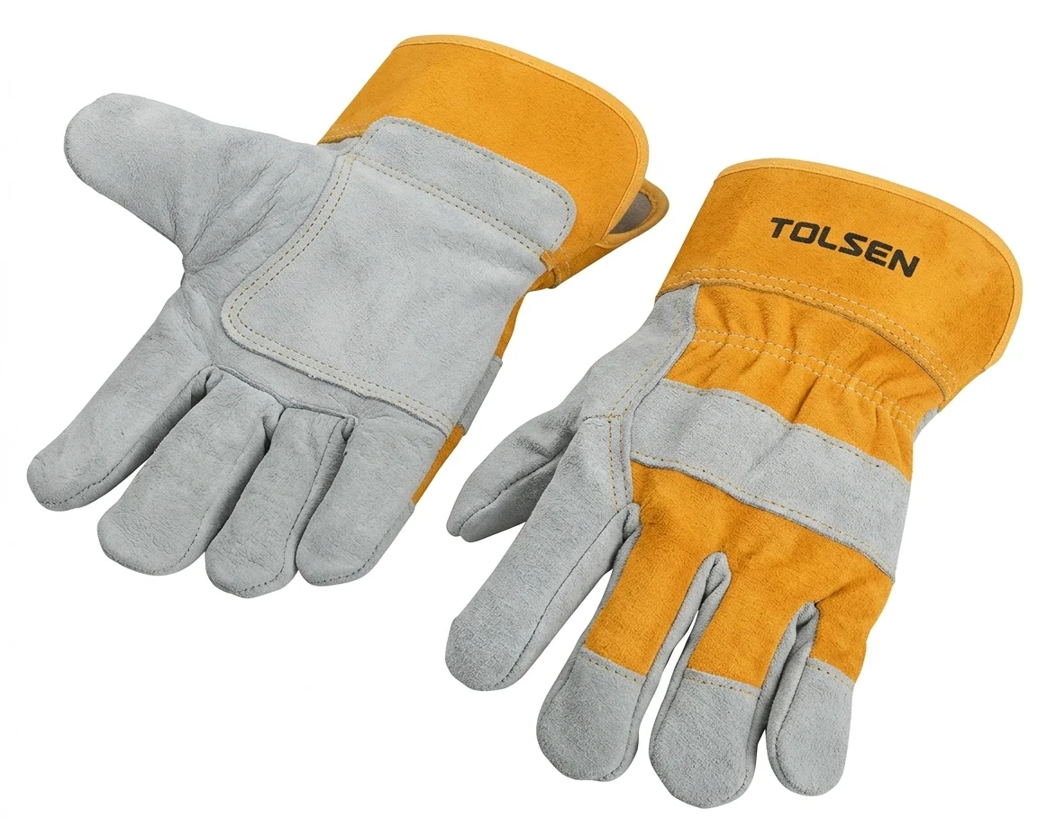 GANTS DE TRAVAIL EN CUIR TOLSEN (INDUSTRIEL) (AI Enhanced) GANTS DE TRAVAIL EN CUIR TOLSEN (INDUSTRIEL) – Image 1