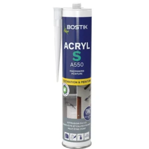 MASTIC BOSTIK ACRYLIQUE S BLANC - 310ML