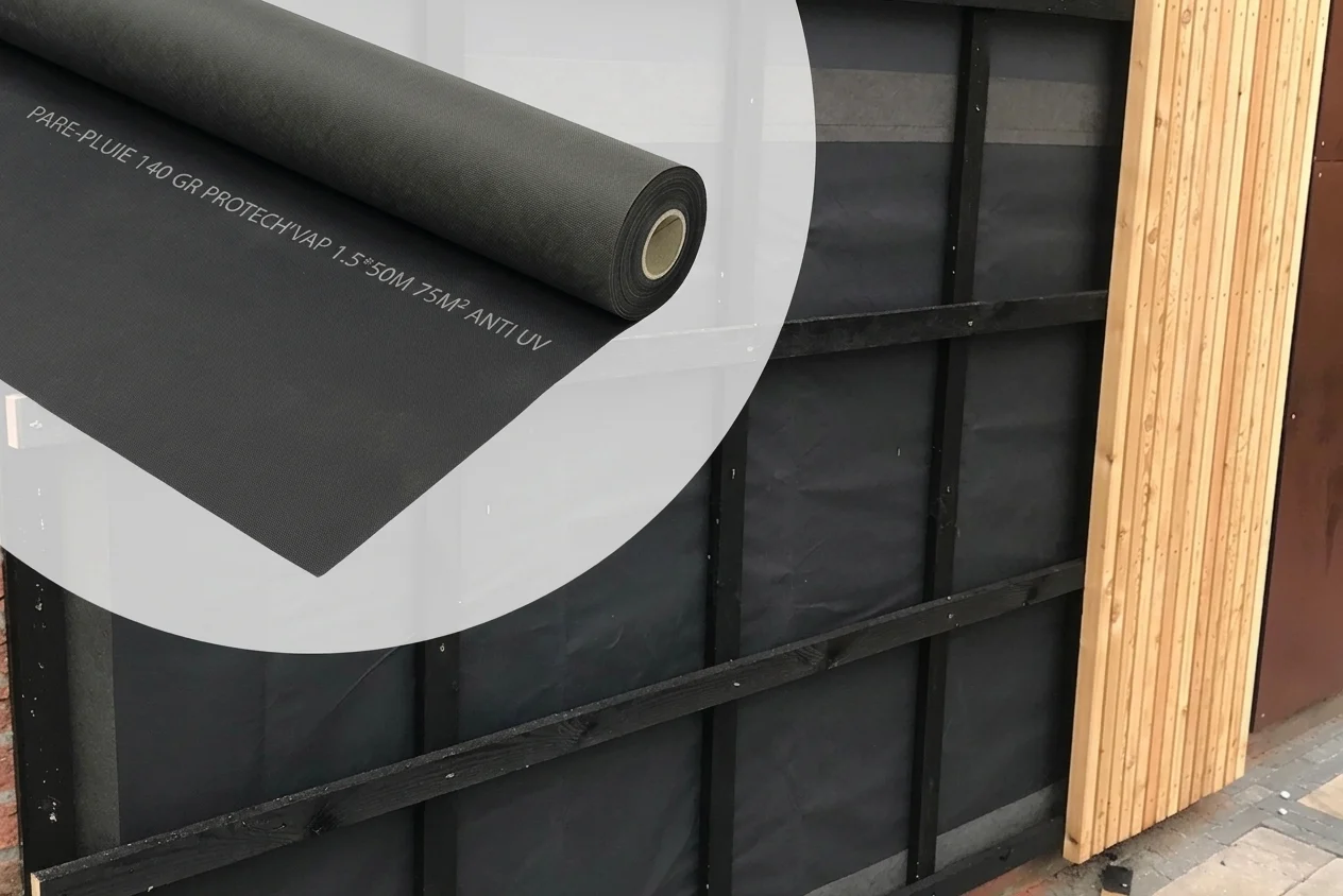 PARE-PLUIE 140 GR PROTECH’VAP 1.5*50M 75M² ANTI UV (AI Enhanced) PARE-PLUIE 140 GR PROTECH'VAP 1.5*50M 75M² ANTI UV – Image 1