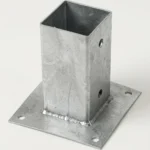 PIED DE POTEAU BOIS SUR PLATINE 91*150