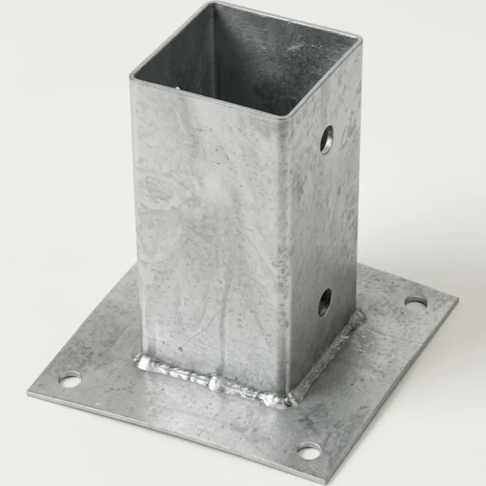 PIED DE POTEAU BOIS SUR PLATINE 91*150