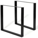 PIED DE TABLE CARRE 30*43CM - NOIR (80*20*1.5MM)