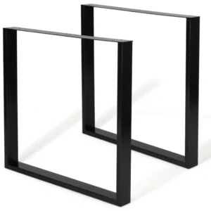PIED DE TABLE CARRE 30*43CM - NOIR (80*20*1.5MM) LOT DE 2PCS