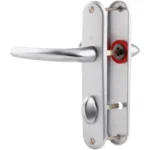POIGNET ALU ARGENT CONDAMNATION POUR BLOC PORTE 165MM