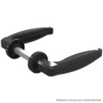 POIGNET EN ALLIAGE NOIR PORTAIL