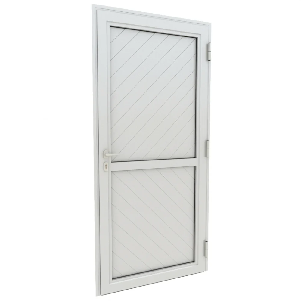 PORTE ALU PLEIN BLANC 1400*2175 (AI Enhanced) PORTE ALU PLEIN BLANC 1400*2175 – Image 1