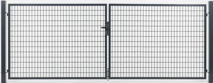 PORTILLON JARDIN CARRE 2BATTANTS NOIR 3M*1.50M