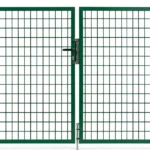 PORTILLON JARDIN CARRE 2BATTANTS VERT 3M*1.50M
