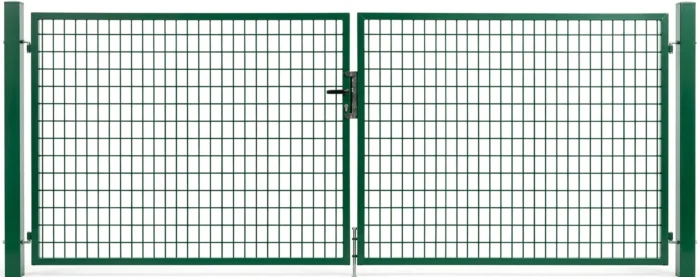 PORTILLON JARDIN CARRE 2BATTANTS VERT 3M*1.50M