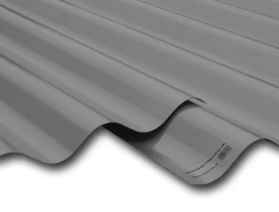 TOLE ONDULEE GRIS TYPHON 75/100 25µ 4.00M