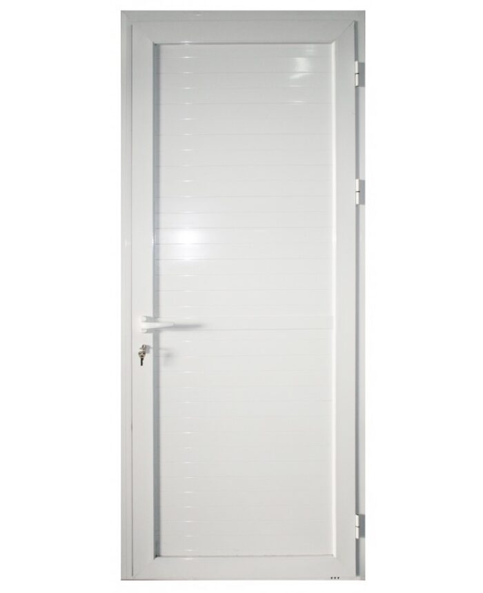EA - PORTE ALU PLEIN BLANC 890*2170 GAUCHE