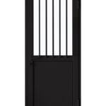 EA - PORTE ALU NOIR BAREAUDEE 990*2170 DROIT