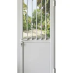 EA - PORTE ALU BLANC BAREAUDEE 990*2170 DROIT