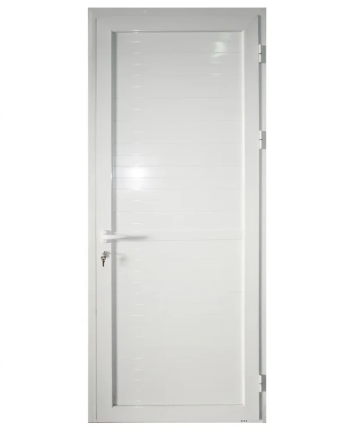 EA - PORTE ALU PLEIN BLANC 890*2170 GAUCHE