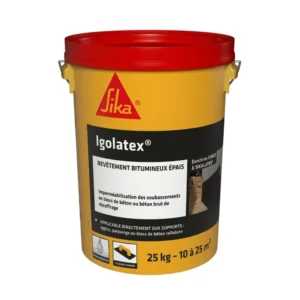 RESINE BITUME IMPERMEABLE FONDATION IGOLATEX 25KG