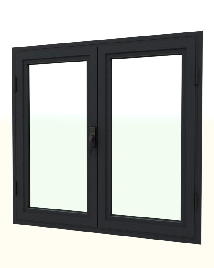 EA - FENETRE ALU VITRE NOIR 1190*1190 OUV FR