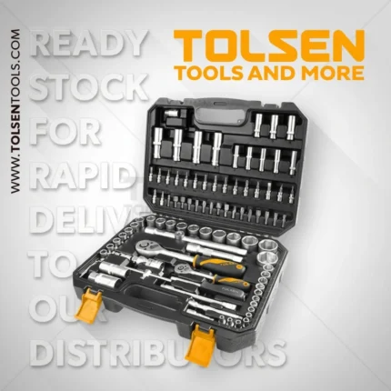 COFFRETS A DOUILLES 1/4 1/2 94PCS TOLSEN