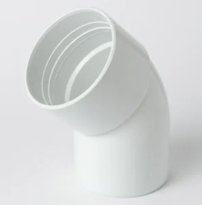 COUDE GOUTTIERE 45 MF BLANC