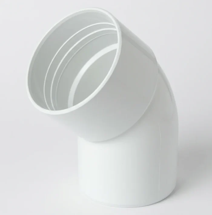 COUDE GOUTTIERE 45 MF BLANC